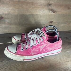 Converse all star chuck Taylor Womens size 8 shoes pink lowtop sneakers